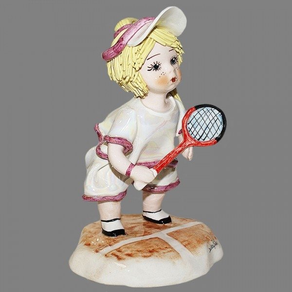 Фарфоровая статуэтка "Теннисистка" - 10607